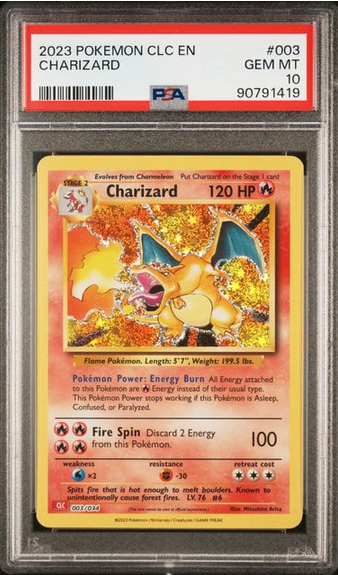 PSA 10 | Charizard (CLC 003) Pokémon Trading Card Game Classic Inglés 2023 Online Sale