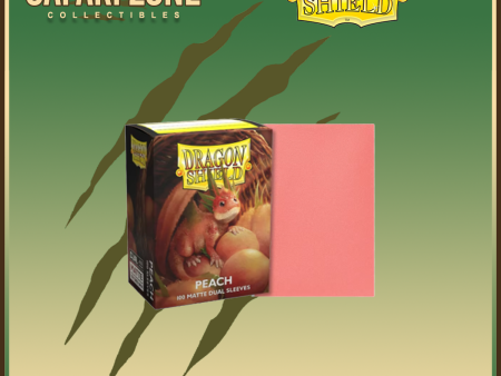 Dragon Shield: Standard Size Sleeves 100 count Dual Matte - Peach Online Sale