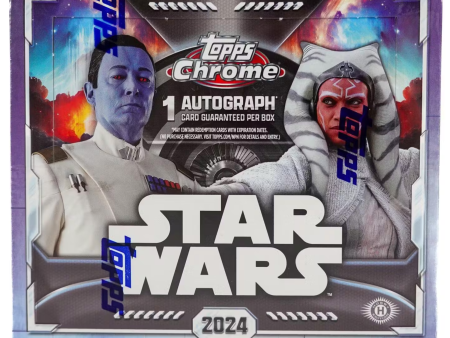 2024 Topps Chrome Star Wars Hobby Box (10 Packs per Box, 10 Cards per Pack) For Cheap