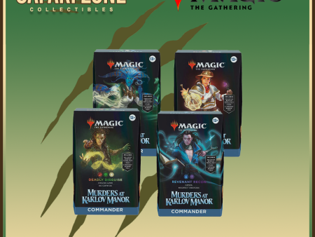 Magic the Gathering: Murders at Karlov Manor Commander Deck [set of 4] Supply