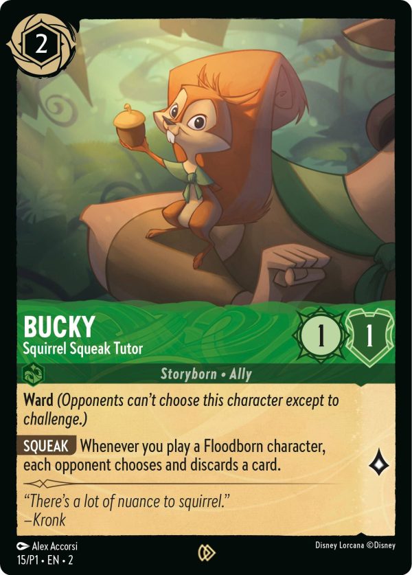 Bucky - Squirrel Squeak Tutor (15) [Promo Cards] For Sale