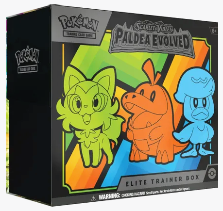 Pokemon S&V Paldea Evolved ETB (9 packs per box, 10 cards per pack) Cheap