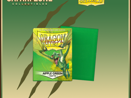 Dragon Shield: Standard Size Sleeves 100 count Matte - Apple Green Supply