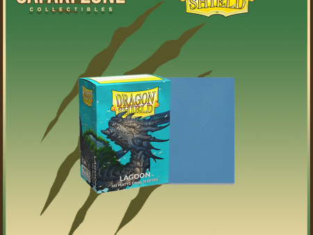 Dragon Shield: Standard Size Sleeves 100 count Dual Matte - Lagoon on Sale