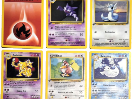 Lote Base Set 1Ed 5+1 Cartas Hot on Sale