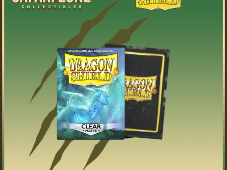 Dragon Shield: Standard Size Sleeves 100 count Matte - Clear Online