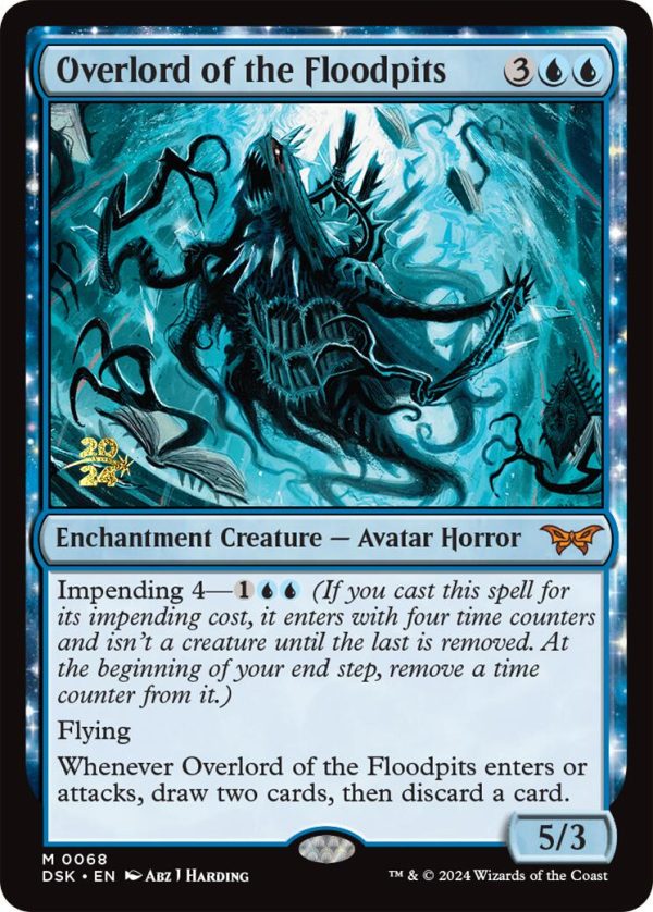 Overlord of the Floodpits [Duskmourn: House of Horror Prerelease Promos] Fashion