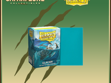 Dragon Shield: Standard Size Sleeves 100 count Dual Matte - Glacier Online now