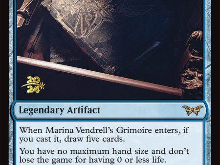 Marina Vendrell s Grimoire [Duskmourn: House of Horror Prerelease Promos] Cheap