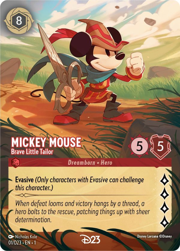 Mickey Mouse - Brave Little Tailor (Extended Art) (1) [D23 Promos] on Sale