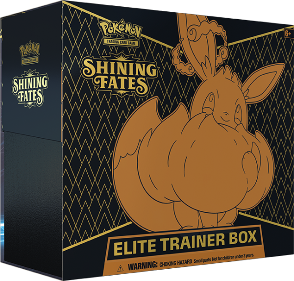 Pokemon Shining Fates Elite Trainer Box (10 Packs with 10 Cards) Discount