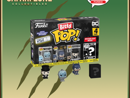 Funko: Bitty Pop  - 4 Pack Bat-Man - Mr. Freeze - The Penguin Online Hot Sale