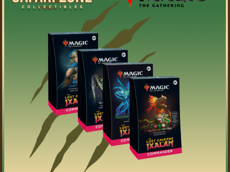 Magic: the Gathering - The Lost Caverns of Ixalan Commander Deck [Set of 4] Hot on Sale