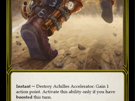 Achilles Accelerator (Golden) [FAB101] (Promo)  Cold Foil on Sale