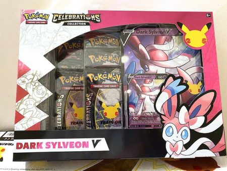 Pokemon Celebrations Dark Sylveon Box (4 Packs with 4 Cards & 2 Packs with 10 Cards) Sale