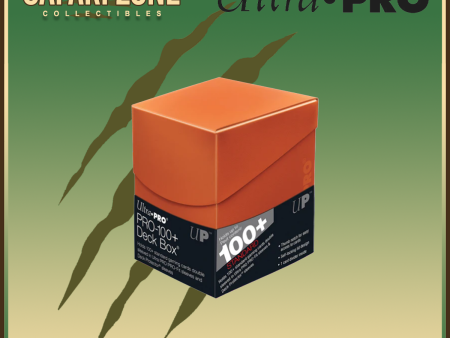 Ultra Pro: Eclipse Pro 100+ Deckbox - Pumpkin Orange For Cheap