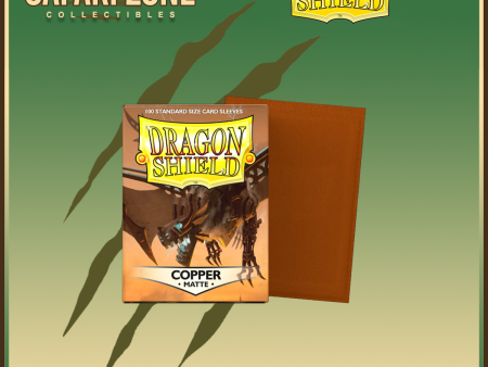 Dragon Shield: Standard Size Sleeves 100 count Matte - Copper For Discount