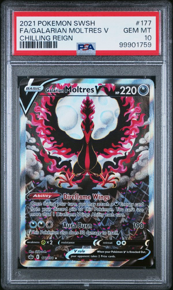 PSA 10 - Galarian Moltrese V - 177 198 Online Sale