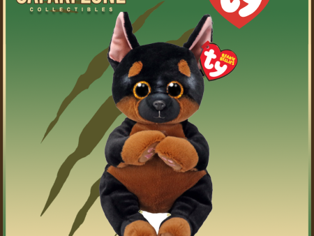 TY Beanie Babies  - Fritz - Tan & Black Dog Cheap