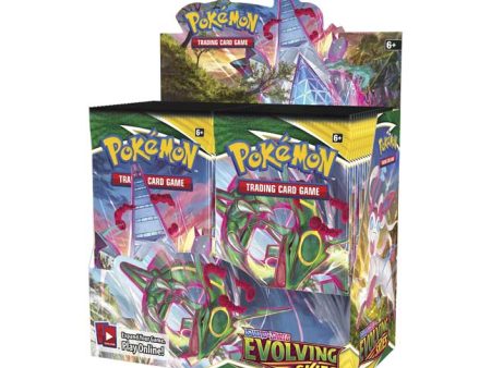 Pokemon Evolving Skies Booster Box (36 packs per box, 10 cards per pack) Sale