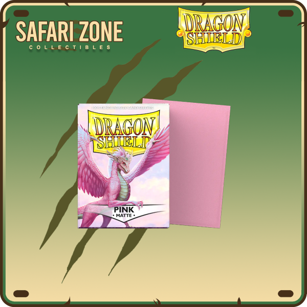 Dragon Shield: Standard Size Sleeves 100 count Matte - Pink Online Hot Sale