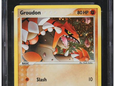 CGC 7 | Groudon (EM 5) EX Emerald Inglés 2005 Online now