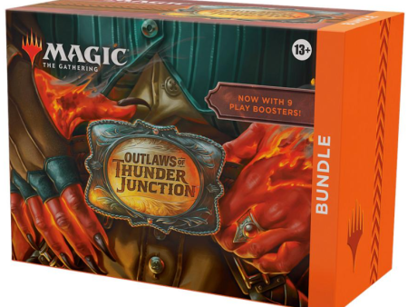 Magic the Gathering: Outlaws of Thunder Junction Bundle (9 Packs Per Box, 14 Cards Per Pack + Extras) on Sale