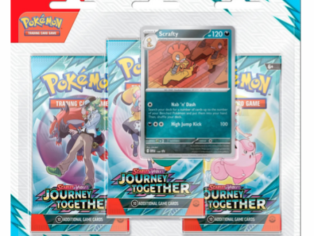 [Precompra] Pokémon | Blister de  Scrafty  con 3 Sobre de Journey Together Inglés 2025 on Sale