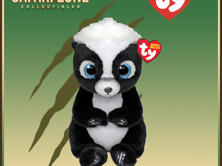 TY Beanie Babies  - Rukus - Black & White Skunk For Sale